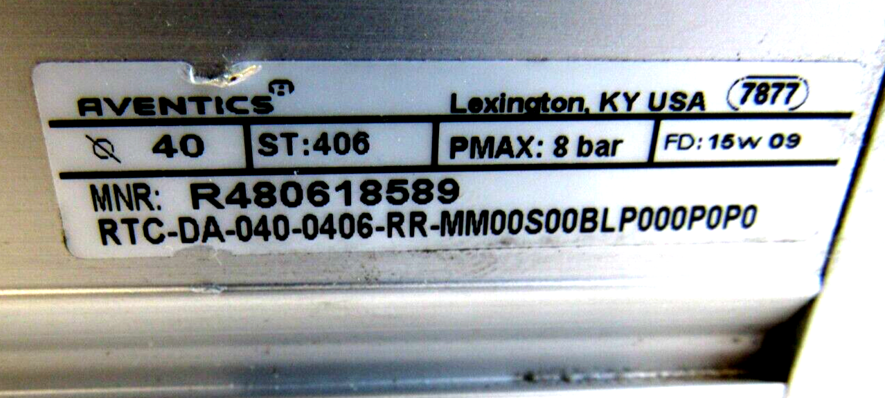 NEW REXROTH AVENTICS R480618589 RODLESS CYLINDER - Image 3