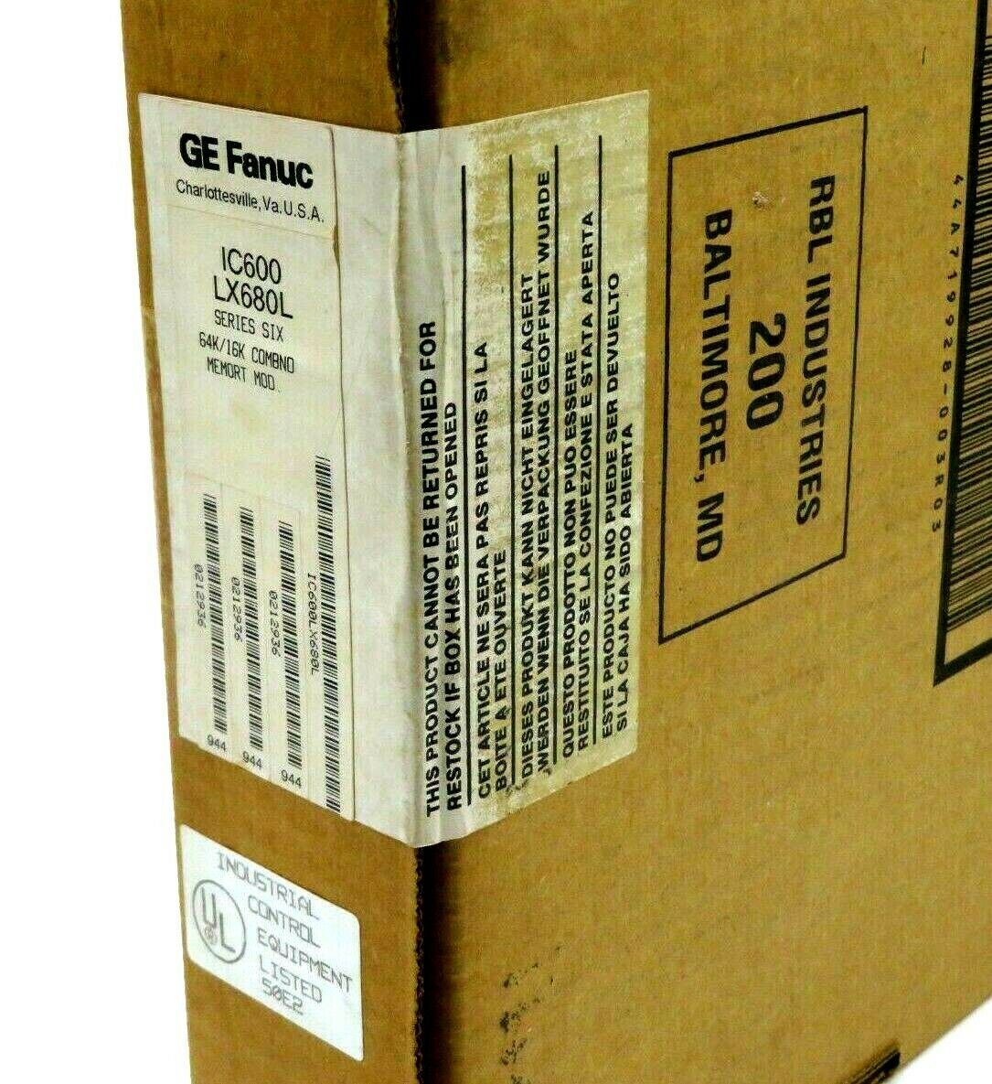 NEW SEALED GE FANUC IC600LX680 MEMORY MODULE IC600LX680L - Image 4