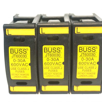 3 NEW BUSSMANN JT60030 FUSE HOLDERS
