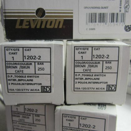 6 NEW LEVITON 1202-2 SWITCH 12022