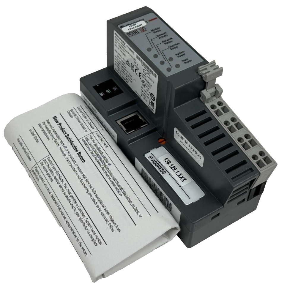 ALLEN BRADLEY 1000F-1734-AENT ENET/IP ADAPTER SER. C 1734-AENT UNUSED ...