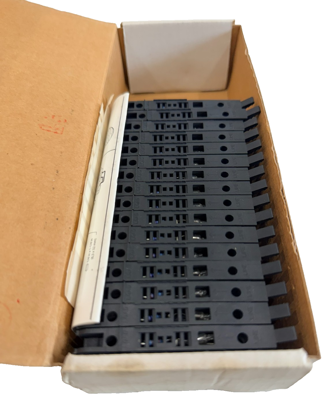 BOX OF 16 ALLEN BRADLEY 1492-H4 TERMINAL BLOCKS SER.E 1492H4 NEW, SURPLUS - Image 3