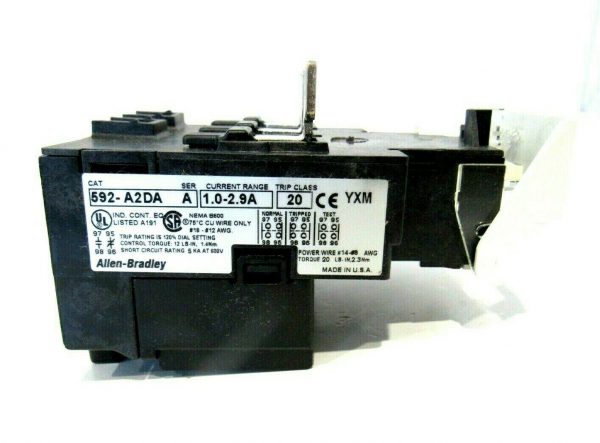 NEW ALLEN BRADLEY 592-A2DA OVERLOAD RELAY SER.A 592A2DA - Image 4