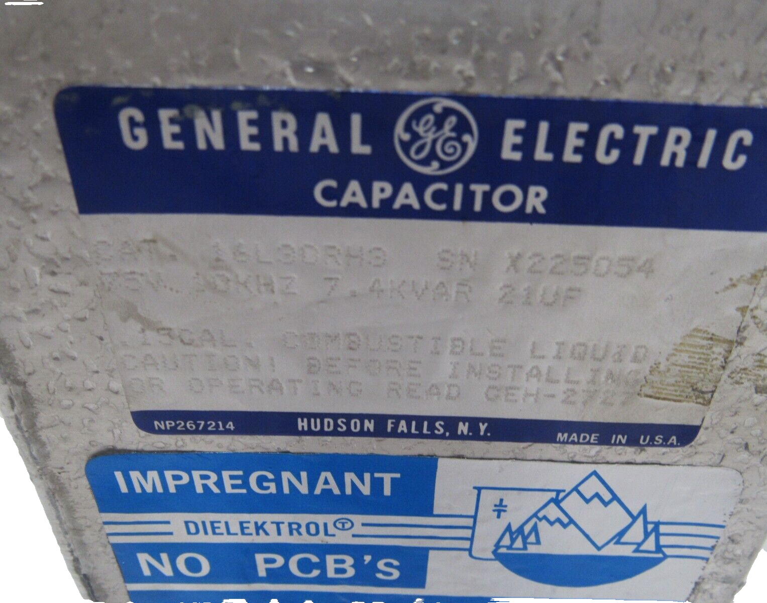 NEW GENERAL ELECTRIC 16L30RH3 CAPACITOR 75V 10KHZ 7.4KVAR - Image 6