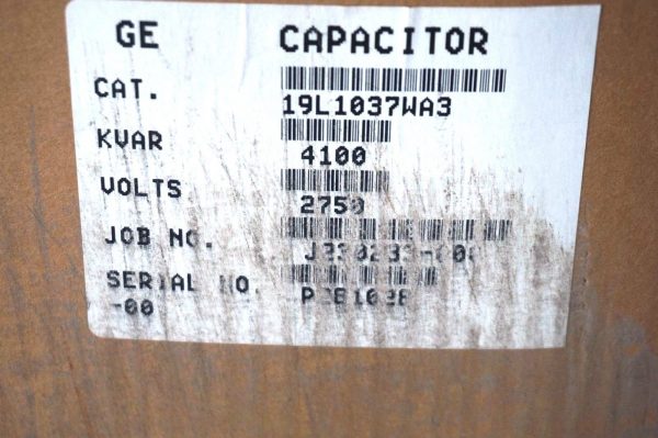NEW GENERAL ELECTRIC 19L1037WA3 WATER COOLED CAPACITOR 31285A60 - Image 7