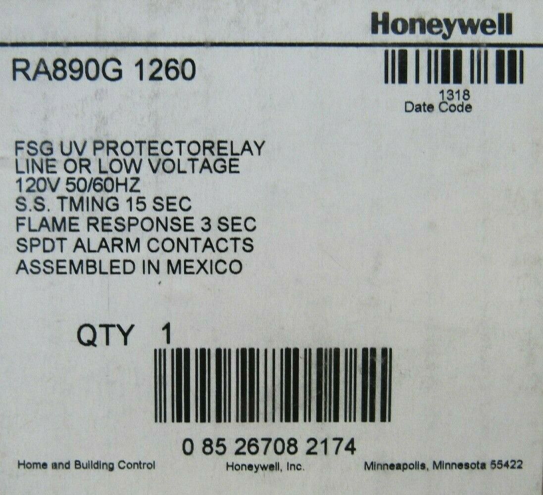 NEW HONEYWELL RA890G-1260 PROTECTORELAY RA890G1260 - SB Industrial