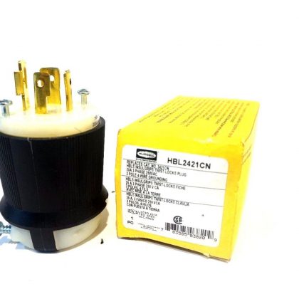 NEW HUBBELL HBL2421CN TWIST LOCK PLUG