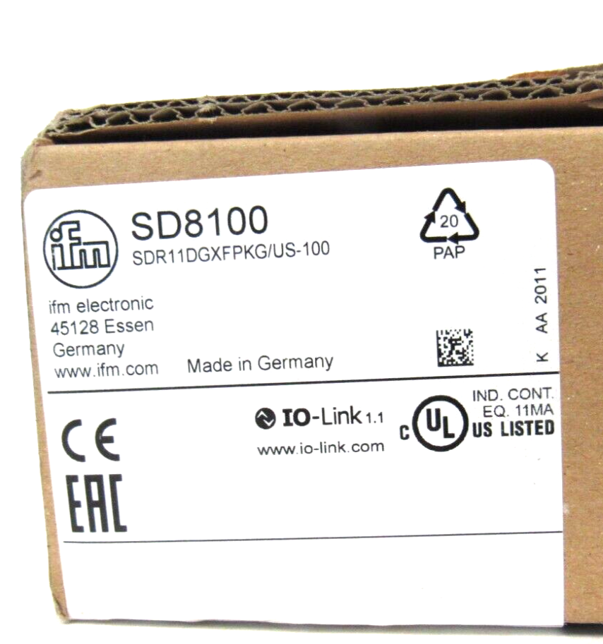 NEW IFM EFECTOR SDR11DGXFPKG/US-100 AIR METER SD8100 SDR11DGXFPKGUS100 - Image 4