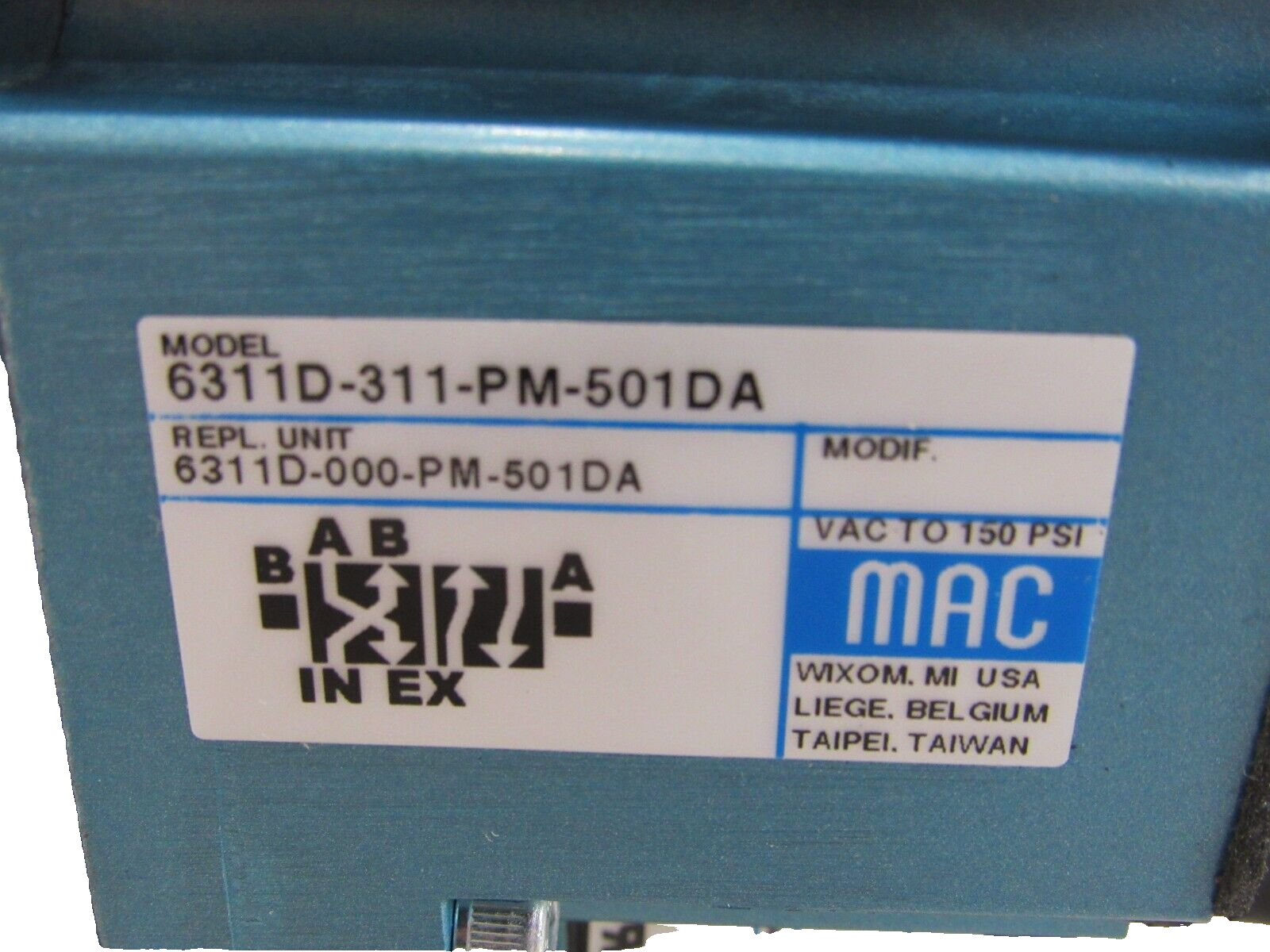 NEW MAC VALVES 6311D-311-PM-501DA SOLENOID VALVE 6311D311PM501DA - Image 3