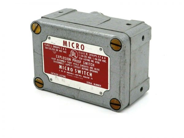 NEW MICRO SWITCH EX-AR EXPLOSION PROOF SWITCH EXAR