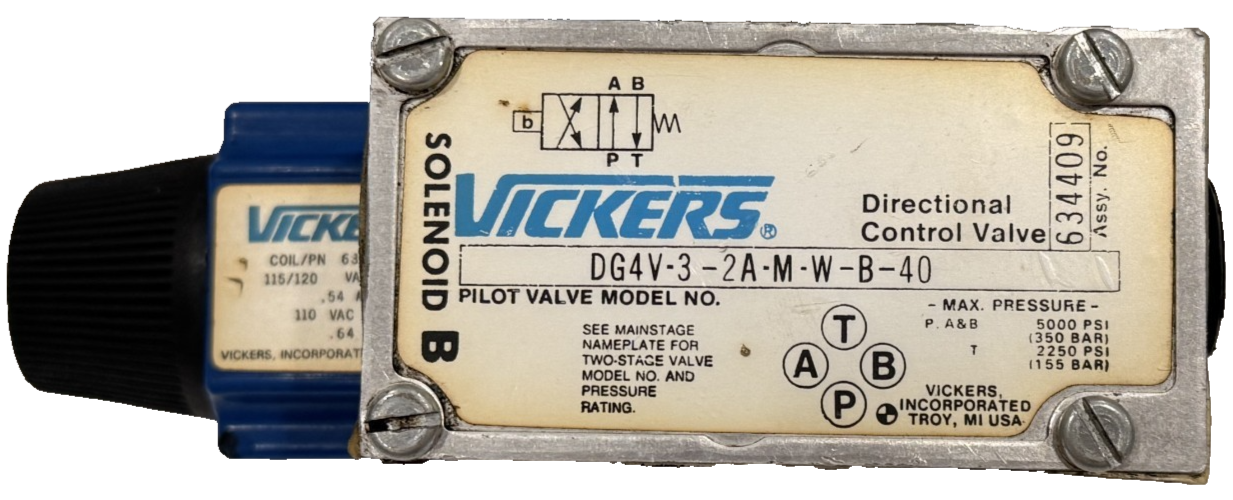 NEW VICKERS DG4V-3-2A-M-W-B-40 DIRECTIONAL CONTROL VALVE DG4V32AMWB40 - Image 5