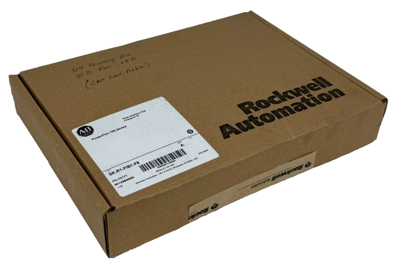 ALLEN BRADLEY SK-R1-FIB1-F8 FIBER INTERFACE PCB SER. A UNOPENED SURPLUS