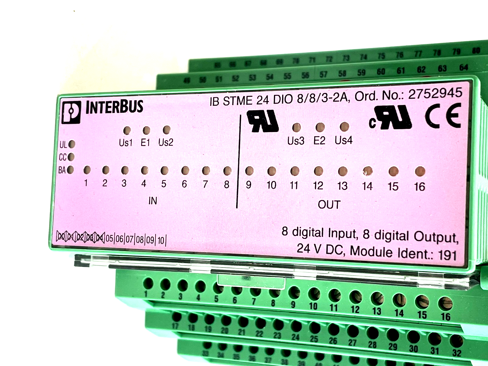 Ibconnect Module NEW PHOENIX CONTACT 27 53 70 8 INPUT/OUTPUT MODULE IB ST 24 DIO 8/8/3 ...