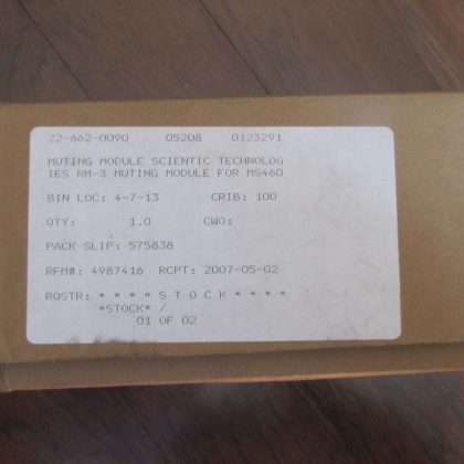 NEW SCIENTIFIC TECHNOLOGIES RM-3 MUTING MODULE