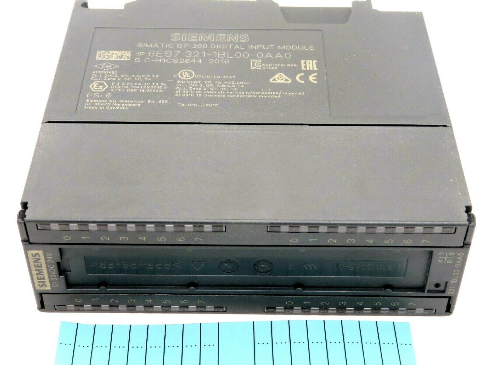 6ES7 321-1FF01-0AA0 SIEMENS 6ES7321-1FF01-0AA0 Digital Input Module New In Box 6ES7 321-1FF01-0AA0 SIEMENS 6ES7321-1FF01-0AA0 Digital Input Module New In Box