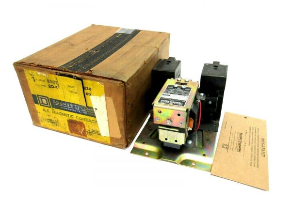 NEW SQUARE D 8502-E0-1 CONTACTOR 2 POLE SIZE 3 230V 8502E01 8502-EO-1