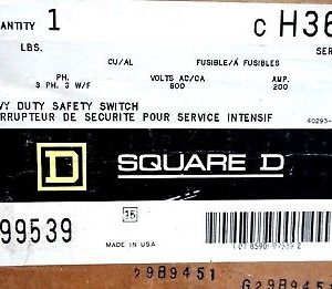 NEW SQUARE D CH364 HEAVY DUTY SAFETY SWITCH SER.E1