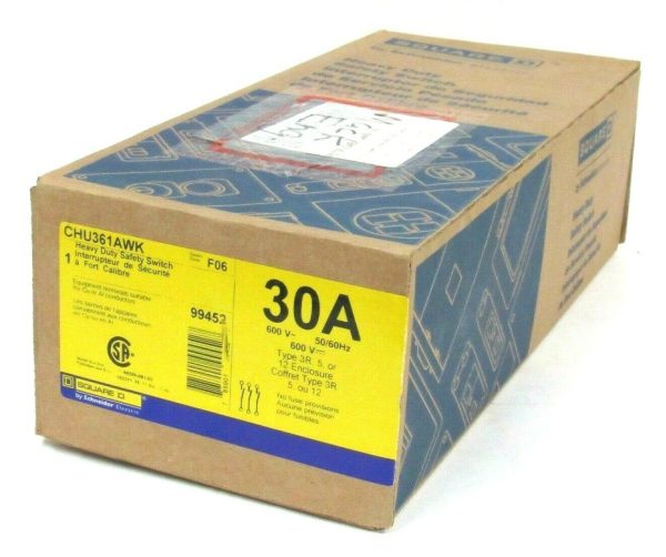 NEW SQUARE D CHU361AWK HEAVY DUTY SAFETY SWITCH - SB Industrial Supply ...