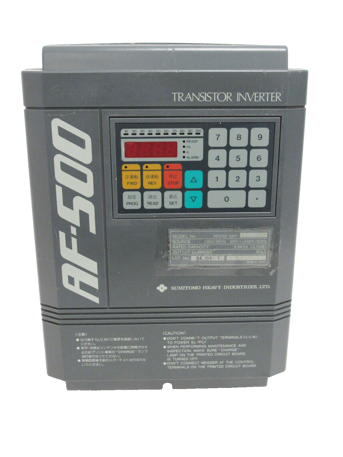 Sumitomo Inverter NEW SUMITOMO AF502-3A7 DRIVE INVERTER AF5023A7 - SB Industrial Supply, Inc.