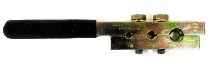 NEW SWAGE-IT TOOLS #2 SWAGING TOOL FOR 1/16" 3/32" 1/8" OVAL SLEEVE - Image 3