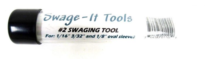 NEW SWAGE-IT TOOLS #2 SWAGING TOOL FOR 1/16" 3/32" 1/8" OVAL SLEEVE - Image 4