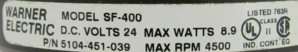 NEW WARNER ELECTRIC SF-400 BRAKE CLUTCH KIT 5104-451-039 SF400 - Image 4