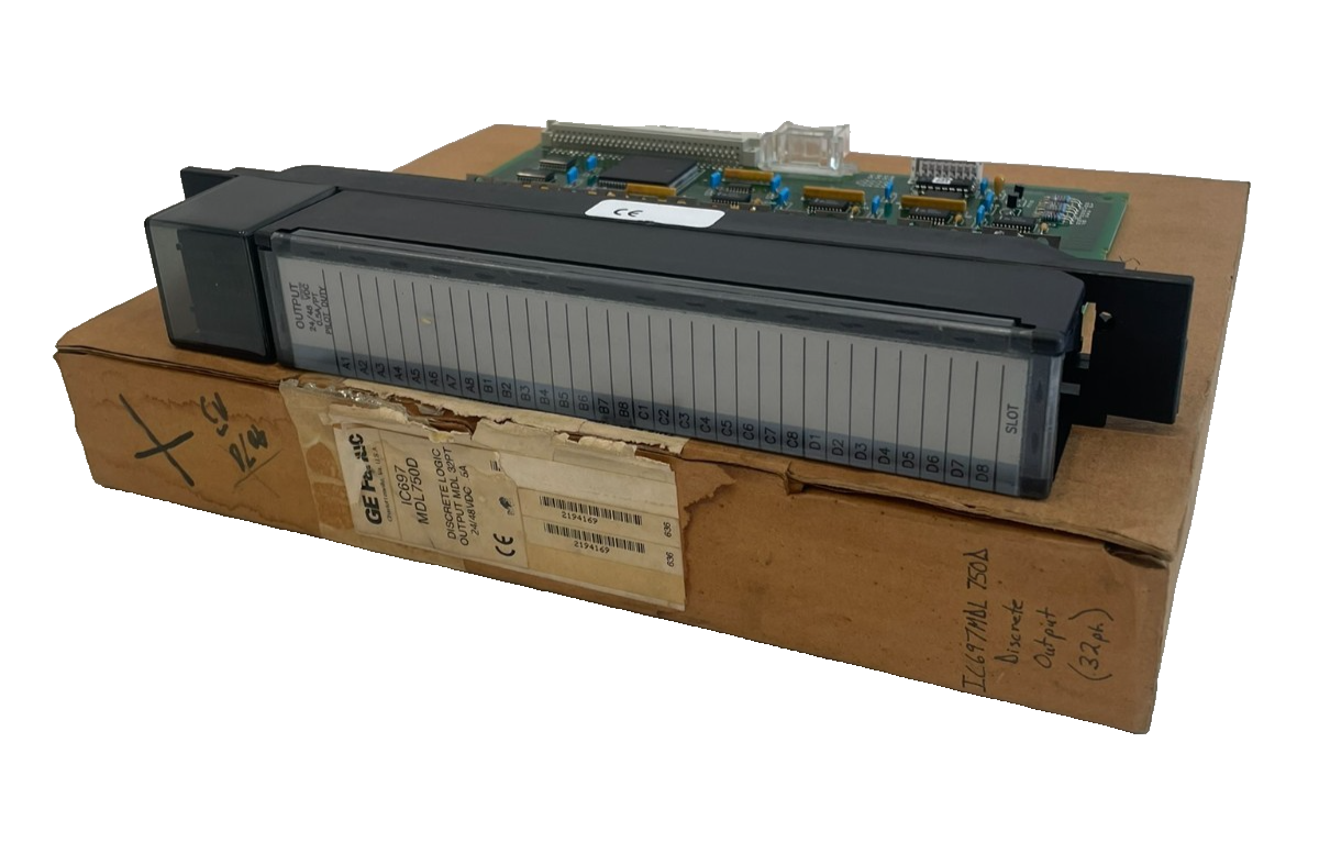 USED GE FANUC IC697MDL750D LOGIC OUTPUT MDL 32PT 24/48VDC .5A