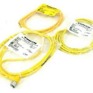 LOT OF 3 NEW TURCK WKB3T-2 MICRO FAST CABLES WKB3T2