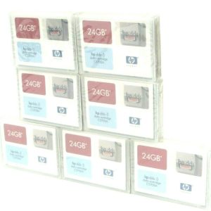 LOT OF 7 NEW SEALED HP DDS-3 DATA CARTRIDGES DDS3 24GB