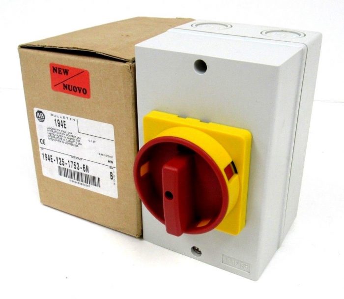 NEW ALLEN BRADLEY 194E-Y25-1753-6N LOAD SWITCH SER B 194EY2517536N