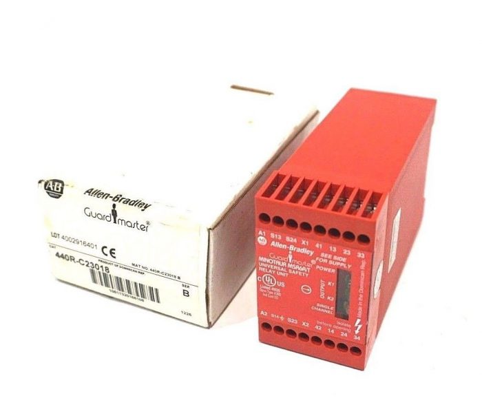 NEW ALLEN BRADLEY 440R-C23018 SAFETY RELAY SER.B 440RC23018