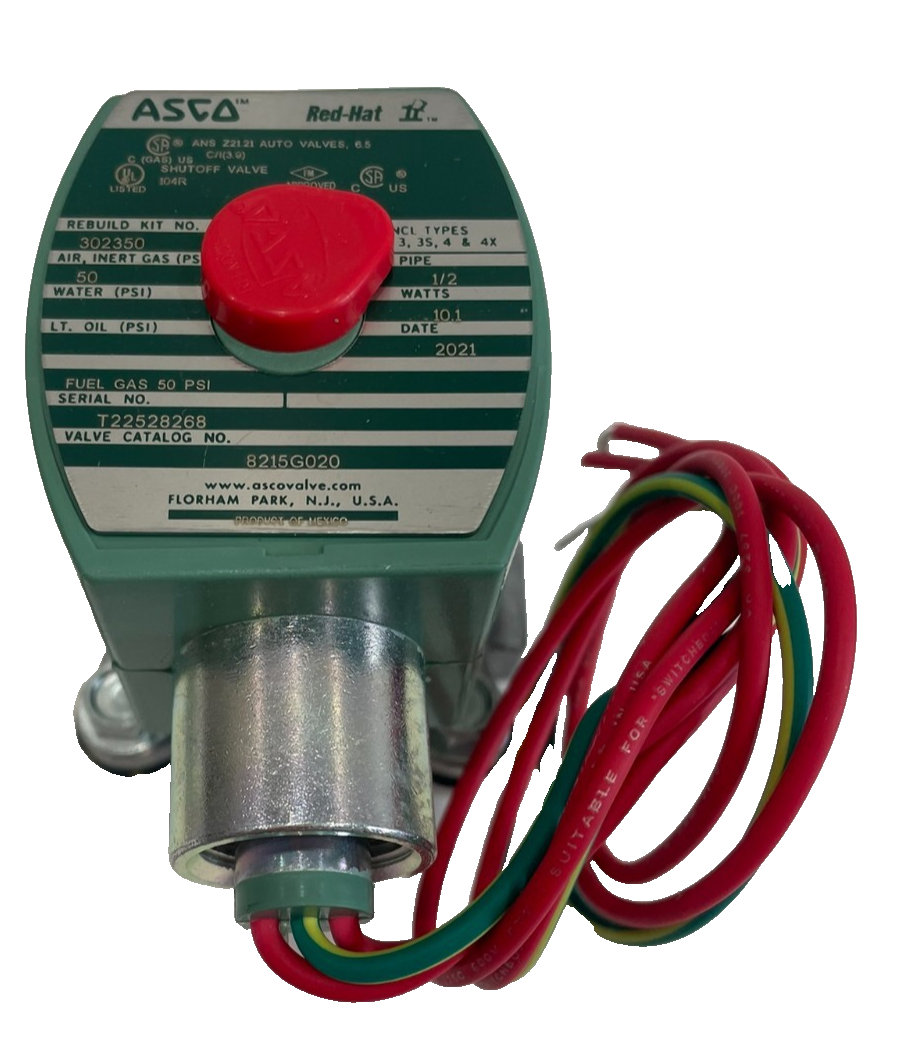 NEW ASCO 8215G020 SOLENOID VALVE 120/60, 110/50 - SB Industrial Supply ...
