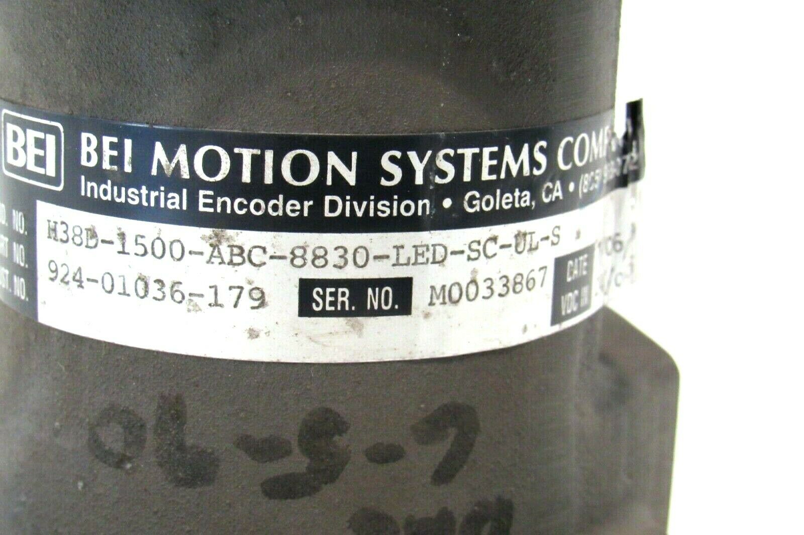 NEW BEI 924-01036-179 ENCODER H38D-1500-ABC-8830-LED-SC-UL-S 92401036179 - Image 3