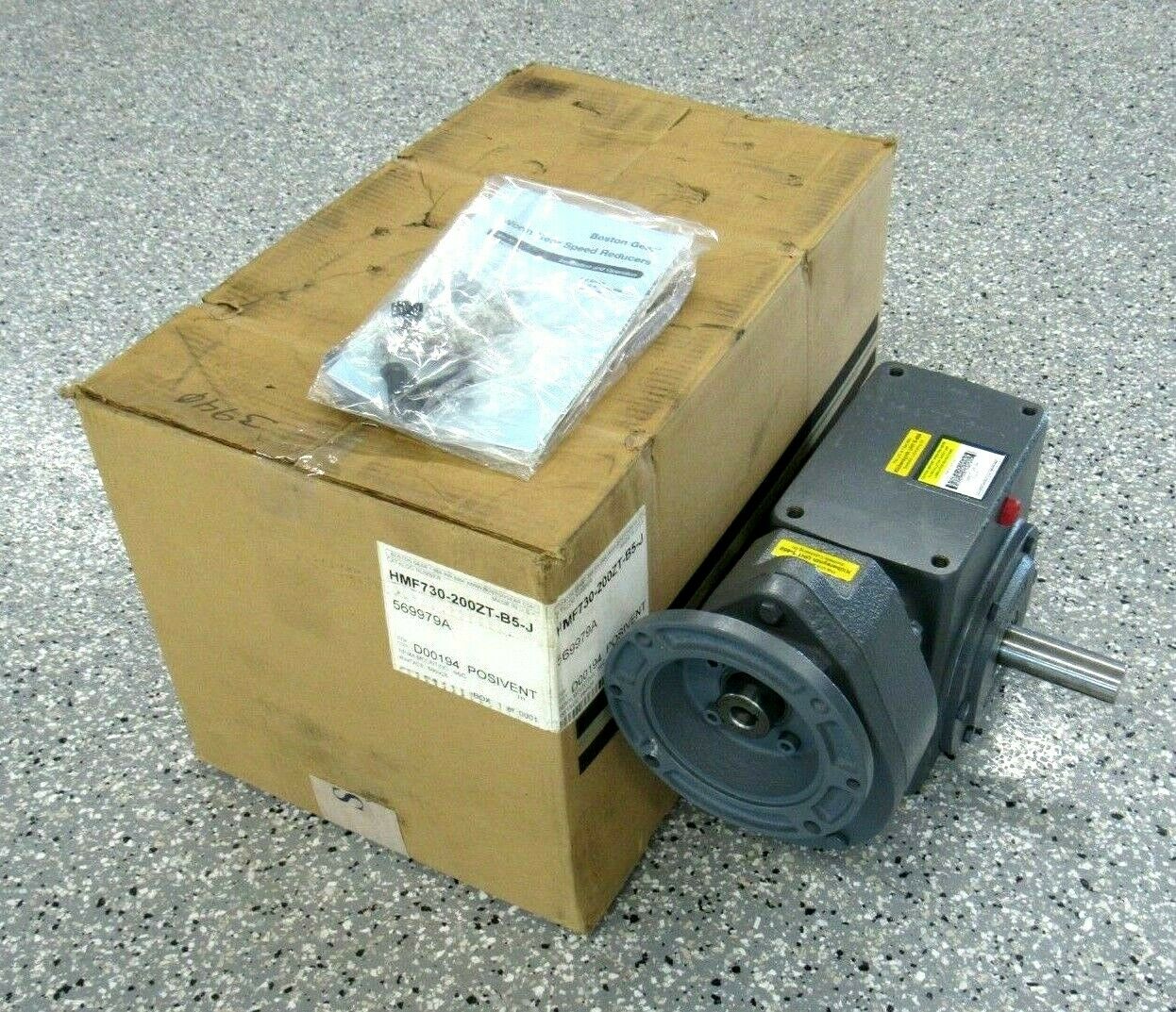 NEW BOSTON GEAR HMF730200ZTB5J SPEED REDUCER RATIO 2001 569979A