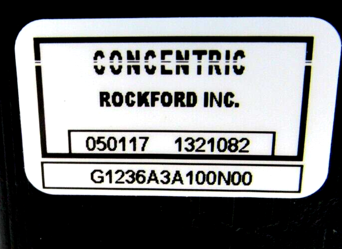 NEW CONCENTRIC G1236A3A100N00 GEAR PUMP 050117, 13231082 - Image 3