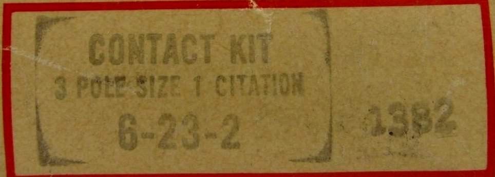 NEW CUTLER HAMMER 6-3-2 CONTACT KIT 3 POLE, SIZE 2, 632 - SB Industrial