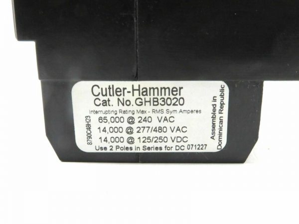 NEW CUTLER HAMMER GHB3020 CIRCUIT BREAKER TYPE GHB - Image 4