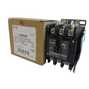 NEW EATON C25DNF340T DEFINITE PURPOSE CONTACTOR 3 POLES SERIES E1