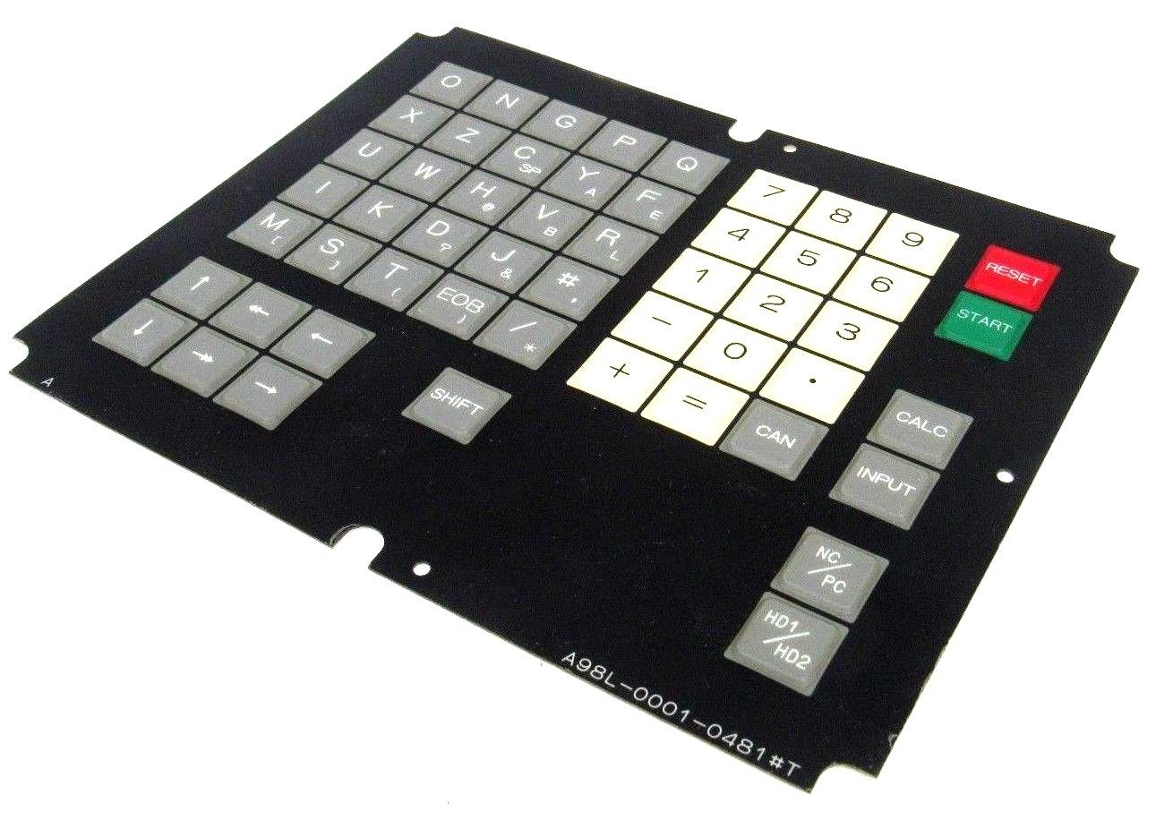 New A98L 0001 0481#T membrane keypad for Fanuc 10-11T keyboard