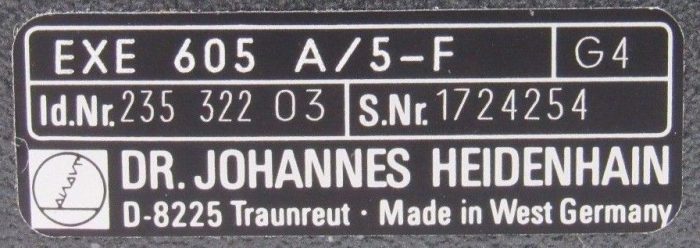 NEW HEIDENHAIN EXE-605-A/5-F AMPLIFIER INTERPOLATION BOX EXE605A5F 235-322-03 - Image 3