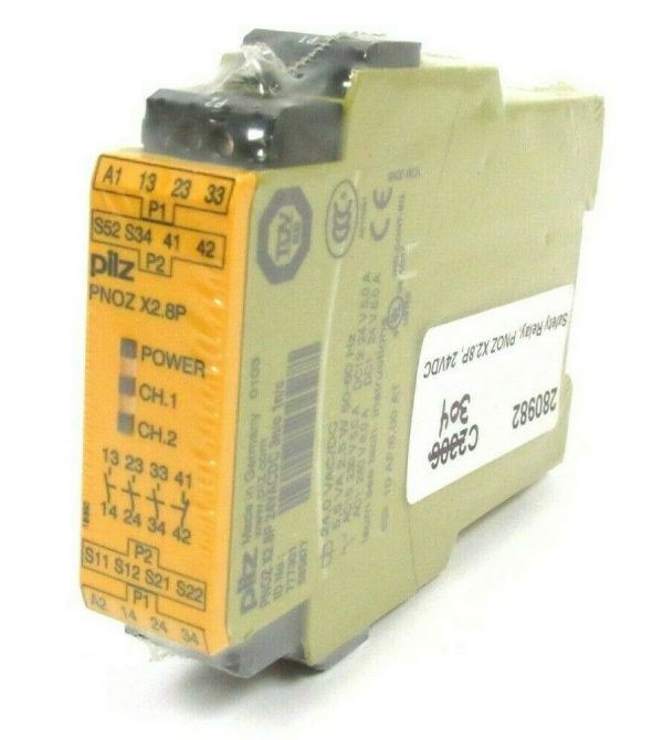 NEW PILZ PNOZ X2.8P-24-240VACDC-3N/O-1N/C 777301 SAFETY RELAY X28P240VACDC3NO1N