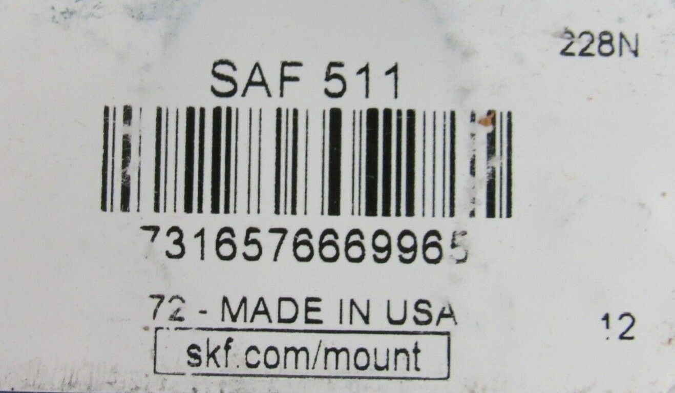 NEW SKF SAF 22511/C3 PILLOW BLOCK BEARING 22211 EK/C3 SNW 11X1.15/16 SAF22511C3 - Image 4