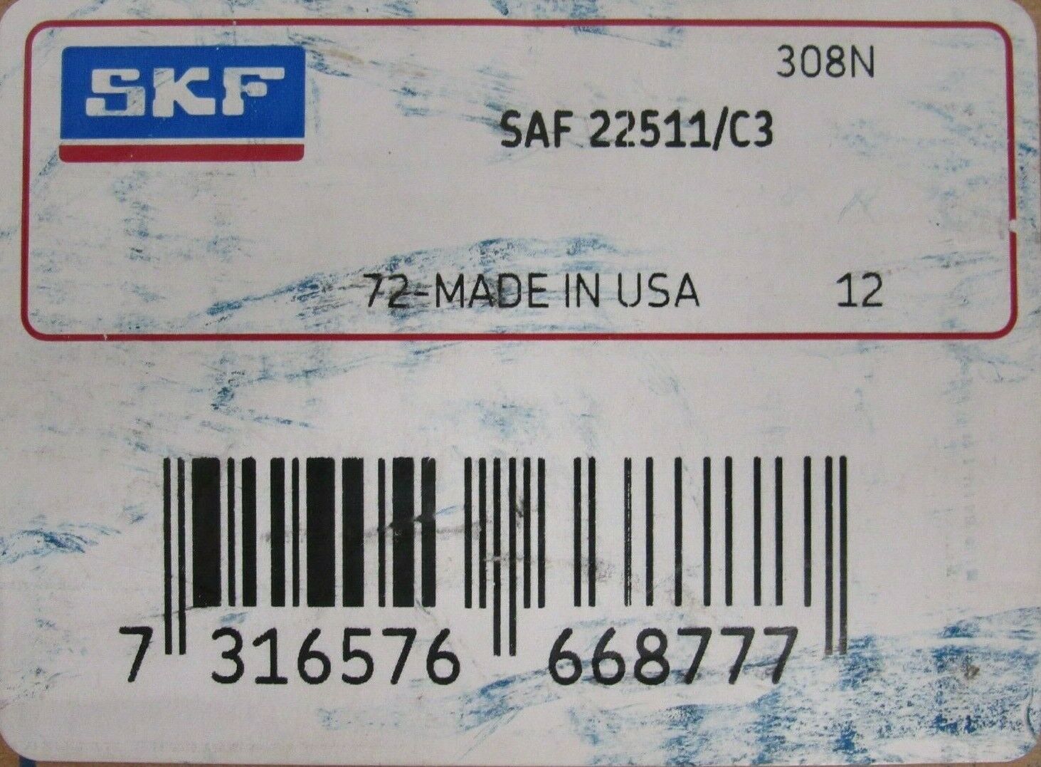 NEW SKF SAF 22511/C3 PILLOW BLOCK BEARING 22211 EK/C3 SNW 11X1.15/16 SAF22511C3 - Image 7
