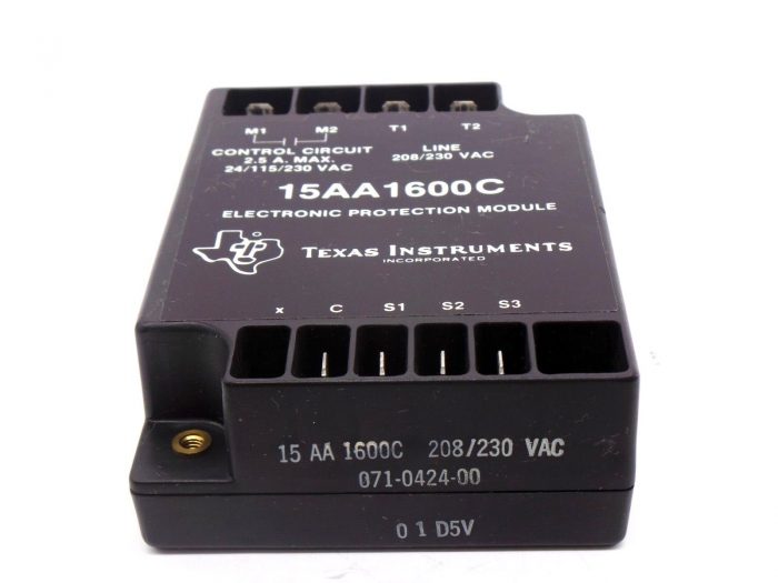 NEW TEXAS INSTRUMENTS 15AA1600C ELECTRONIC PROTECTION MODULE 071-0424-00 208/230 - Image 3