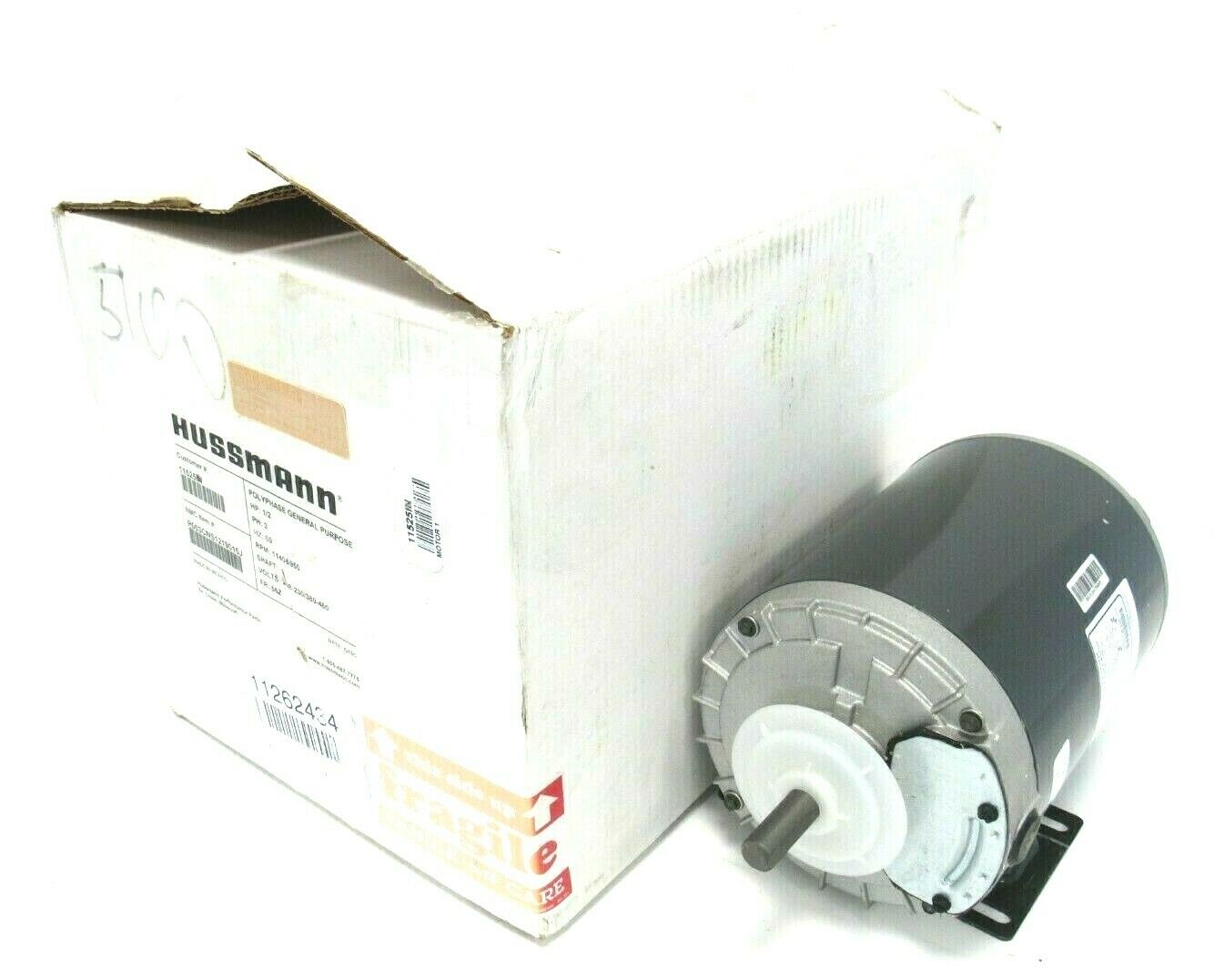 NEW US MOTORS P63SYCNS-1219 MOTOR 11525IN .5HP 208-230 5/8" P63SYCNS1219