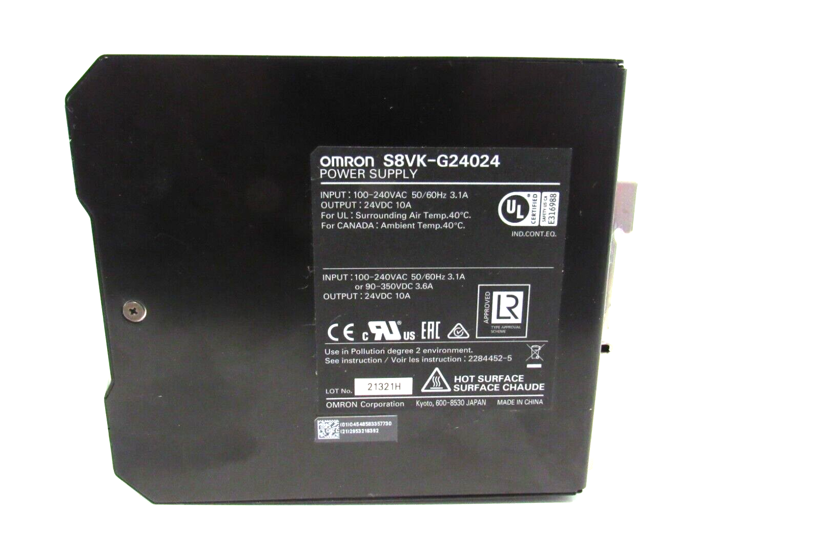 USED OMRON S8VK-G24024 POWER SUPPLY S8VKG24024 - Image 3