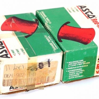 2 NEW ASCO RED HAT 064-982-4-D VALVE COILS 0649824D