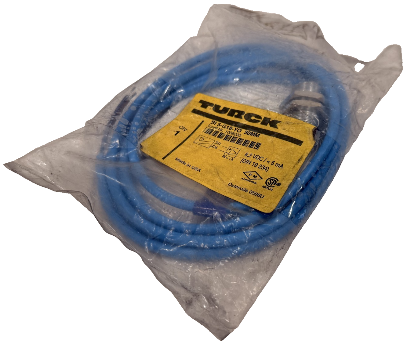 LOT OF 2 NEW TURCK BI 5-G18-YO PROXIMITY SENSORS 30MM BI5G18YO - Image 3