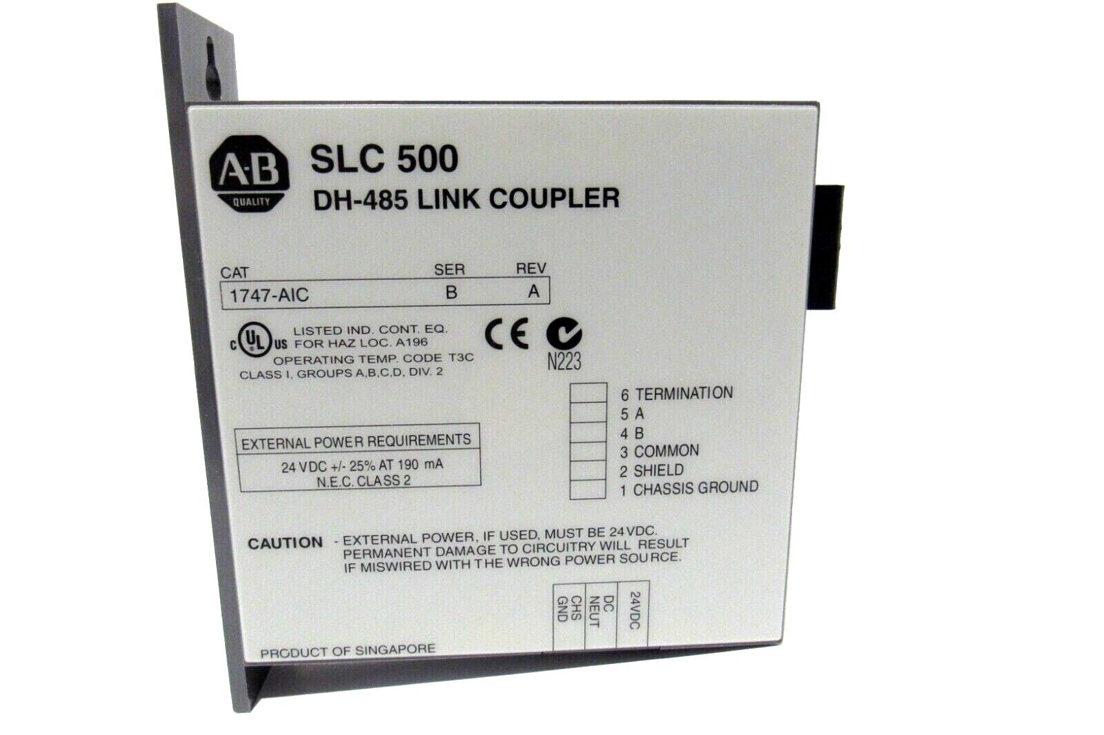 NEW ALLEN BRADLEY 1747-AIC DH-485 LINK COUPLER SER.B 1747AIC - Image 3