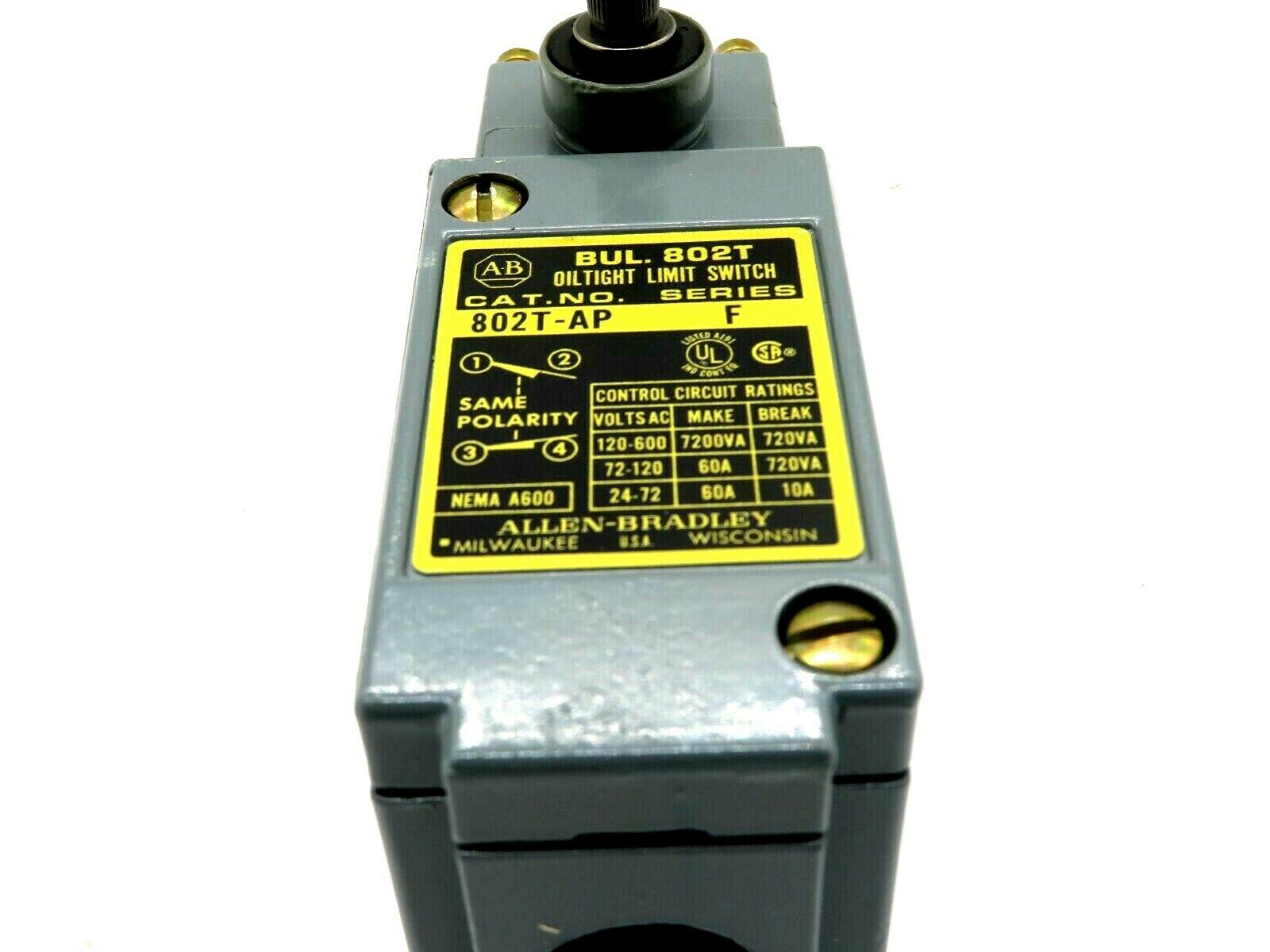 NEW ALLEN BRADLEY 802T-AP PLUG IN LIMIT SWITCH 802TAP SERIES F - Image 3